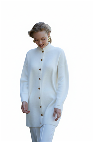 MOODBASIC ÇITÇITLI DİK YAKA YUMOŞ HIRKA