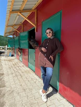 MOODBASIC ÇITÇITLI DİK YAKA YUMOŞ HIRKA