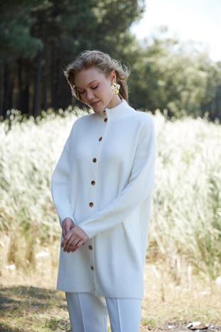 MOODBASIC ÇITÇITLI DİK YAKA YUMOŞ HIRKA