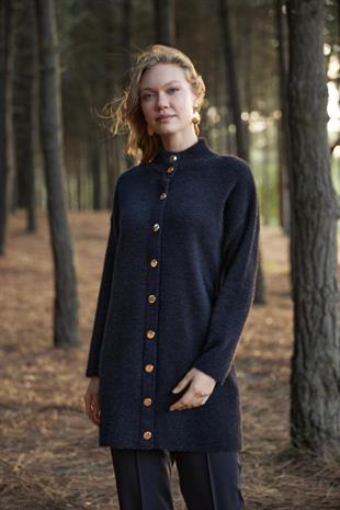 MOODBASIC ÇITÇITLI DİK YAKA YUMOŞ HIRKA