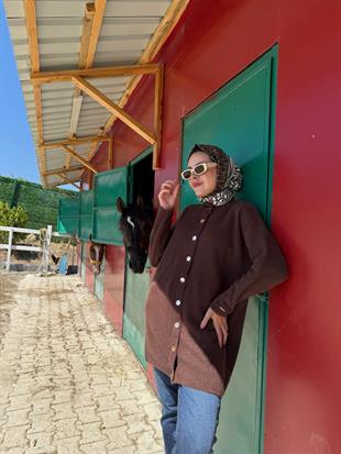 MOODBASIC ÇITÇITLI DİK YAKA YUMOŞ HIRKA