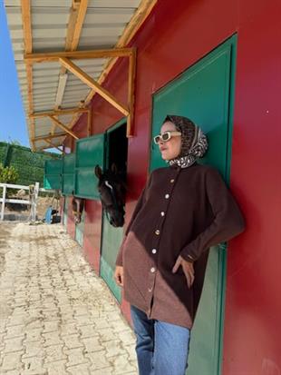 MOODBASIC ÇITÇITLI DİK YAKA YUMOŞ HIRKA