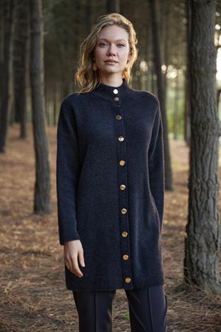 MOODBASIC ÇITÇITLI DİK YAKA YUMOŞ HIRKA