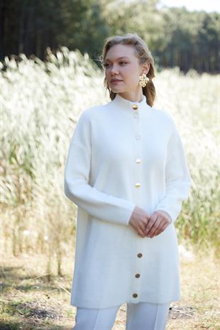 MOODBASIC ÇITÇITLI DİK YAKA YUMOŞ HIRKA