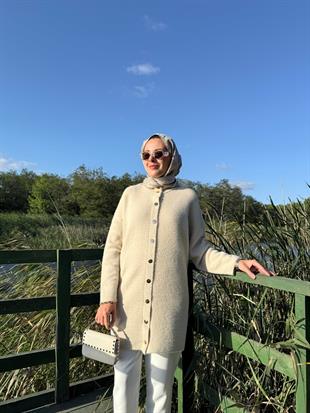 MOODBASIC ÇITÇITLI DİK YAKA YUMOŞ HIRKA