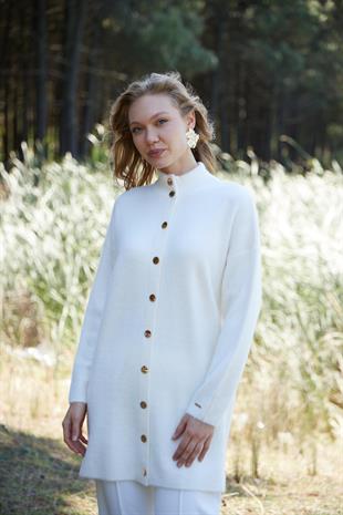 MOODBASIC ÇITÇITLI DİK YAKA YUMOŞ HIRKA