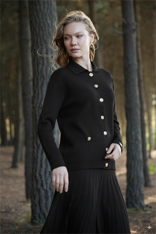 MOODBASIC ETEKLİ DÜĞMELİ TRİKO TAKIM