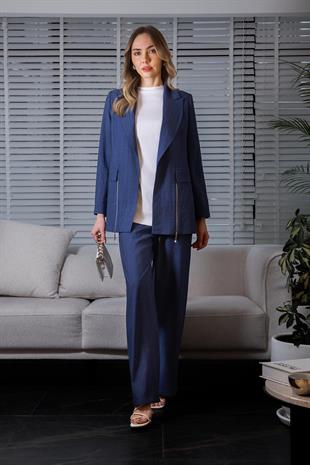 Moodbasic FERMUAR DETAYLI BLAZER CEKET TAKIM