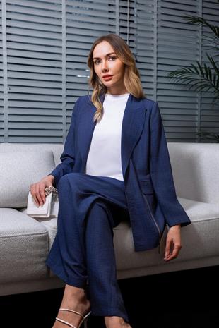 Moodbasic FERMUAR DETAYLI BLAZER CEKET TAKIM