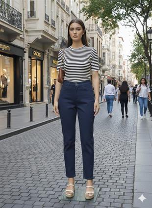 MOODBASIC GENİŞ PAÇA KOT PANTOLON