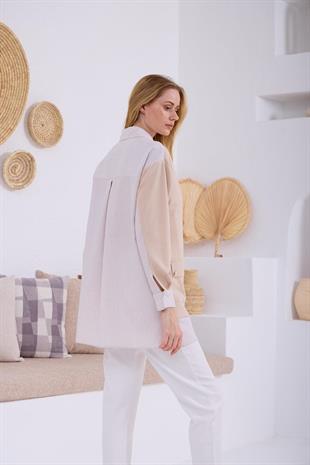 MOODBASIC HIRKA GÖRÜNÜMLÜ DÜĞMELİ TUNİK