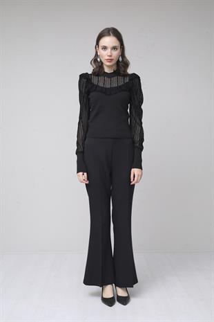 MOODBASIC İSPANYOL PAÇA KREP PANTOLON