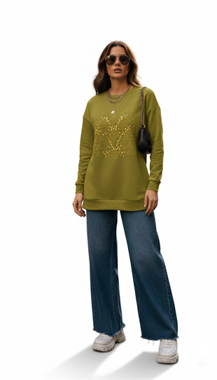 MOODBASIC NAKIŞLI TAŞLANMIŞ TEN CEL TUNİK