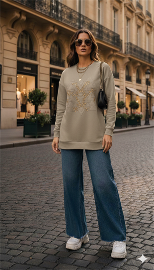 MOODBASIC NAKIŞLI TAŞLANMIŞ TEN CEL TUNİK