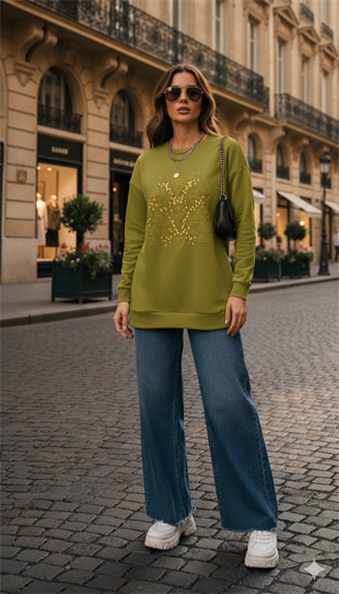 MOODBASIC NAKIŞLI TAŞLANMIŞ TEN CEL TUNİK