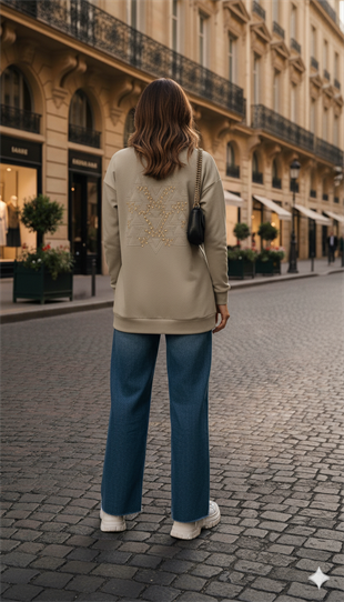 MOODBASIC NAKIŞLI TAŞLANMIŞ TEN CEL TUNİK