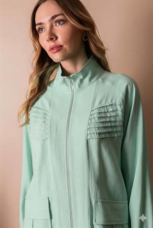 Moodbasic NERVÜRLÜ FERMUARLI ORGANİK PAMUK TAKIM