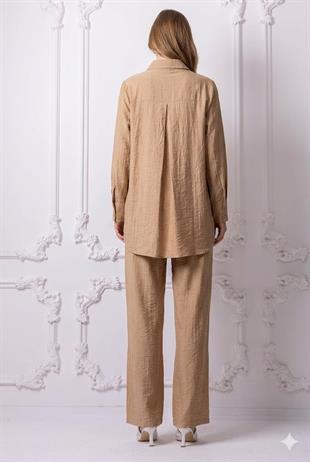 Moodbasic NERVÜRLÜ SEDEF DÜĞMELİ TAKIM