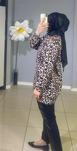 MOODBASİC ÖNÜ DERİ GARNİLİ PANTOLON