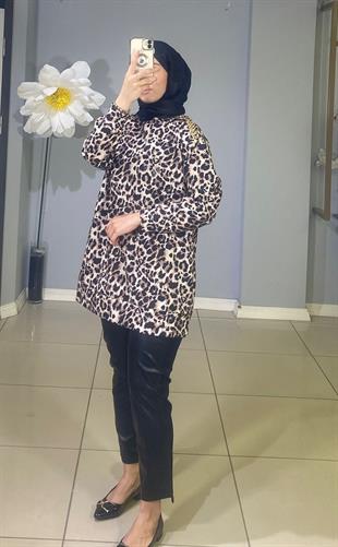 MOODBASİC ÖNÜ DERİ GARNİLİ PANTOLON