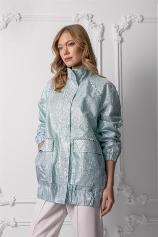 MOODBASİC PREMIUM BONCUK İŞLEMELİ BROKAR CEKET