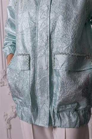 MOODBASİC PREMIUM BONCUK İŞLEMELİ BROKAR CEKET