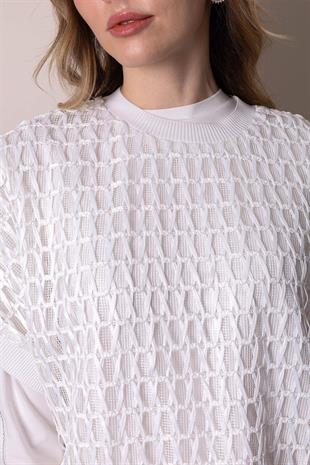 Moodbasic Premium By Moodbasic FİLE BLUZLU PAMUKLU ÜÇLÜ TAKIM