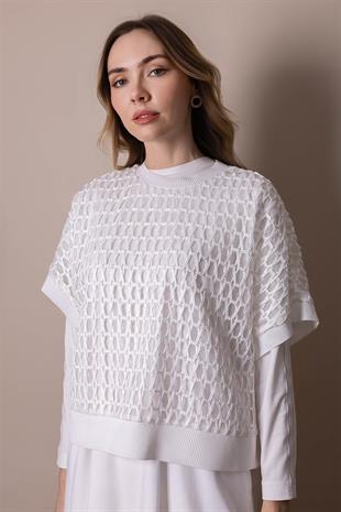 Moodbasic Premium By Moodbasic FİLE BLUZLU PAMUKLU ÜÇLÜ TAKIM