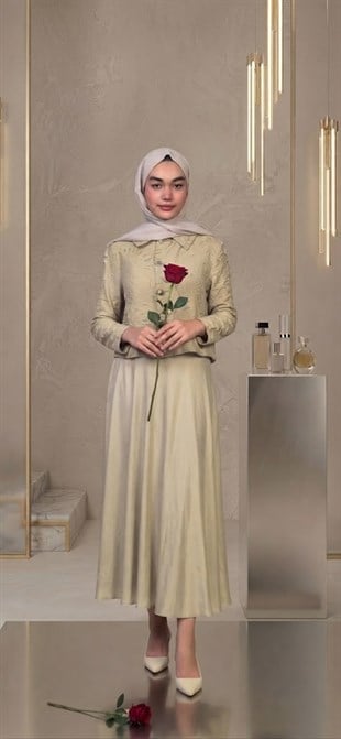 MOODBASİC PREMIUM KESME JAKARLI ETEKLİ TAKIM