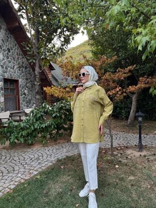 MOODBASIC PREMIUM SERPME METAL AKSESUARLI TAŞLI GÖMLEK