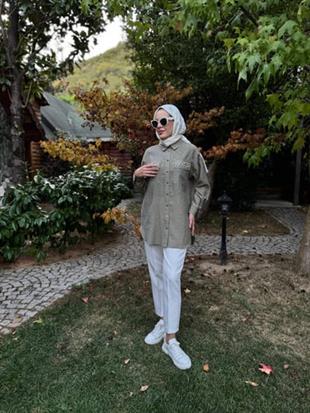 MOODBASIC PREMIUM SERPME METAL AKSESUARLI TAŞLI GÖMLEK