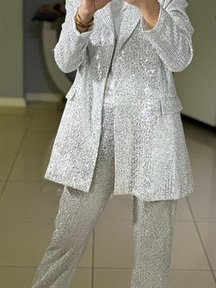 MOODBASİC PUL PAYET CEKET