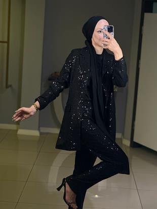 MOODBASİC PUL PAYET PANTOLON