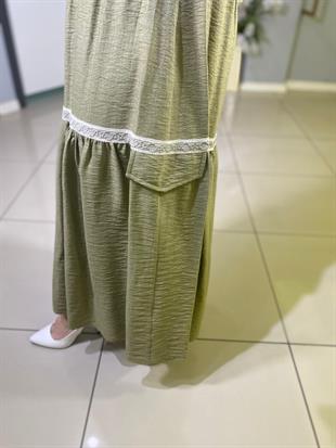 MOODBASİC ŞERİT DETAYLI KETEN TAKIM