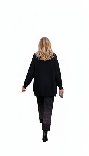 MOODBASIC TAŞ İŞLEMELİ TRİKO TUNİK