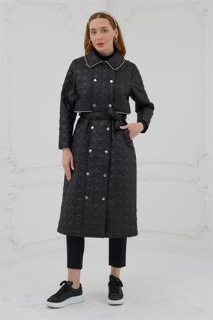 MOODBASİC TAŞ ŞERİTLİ KAPİTONE UZUN KAP