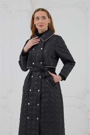 MOODBASİC TAŞ ŞERİTLİ KAPİTONE UZUN KAP