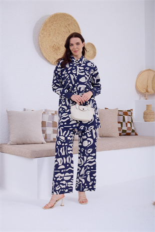 MOODBASİC TEN SEL DESENLİ TAKIM