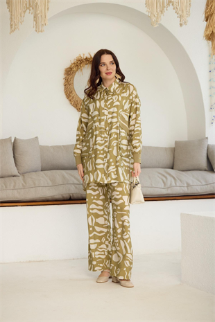 MOODBASİC TEN SEL DESENLİ TAKIM