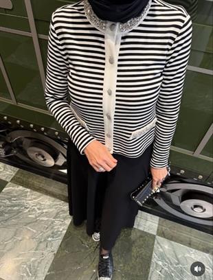 Moodbasic YAKASI TAŞLI ETEKLİ TAKIM