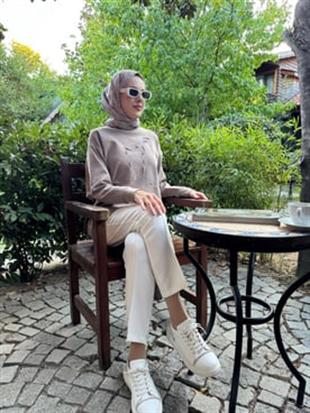 MOODBASIC ZİNCİR TAŞ İŞLEMELİ TUNİK