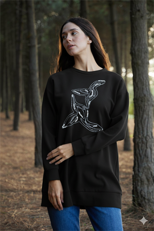 MOODBASIC ZİNCİR TAŞ İŞLEMELİ TUNİK