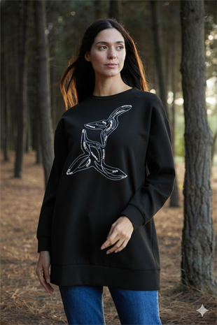 MOODBASIC ZİNCİR TAŞ İŞLEMELİ TUNİK