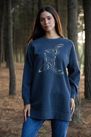 MOODBASIC ZİNCİR TAŞ İŞLEMELİ TUNİK