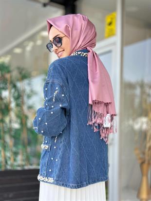 MOOR İTHAL HEİND İNCİLİ KOT CEKET