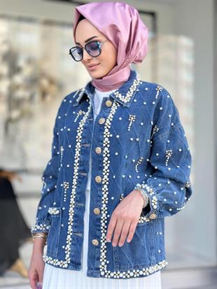 MOOR İTHAL HEİND İNCİLİ KOT CEKET