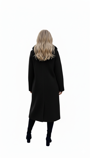 MOOR İTHAL MAY YAKA KÜRKLÜ TRİKO KABAN 