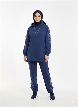 MOOR KOLLARI VE PAÇASI TAŞLI MODAL İTHAL TAKIM 