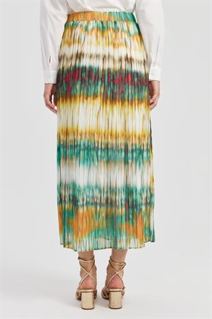 Nihan Beli Lastikli Piliseli Etek