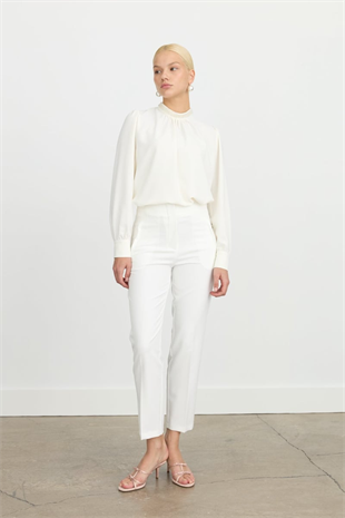 Nihan Beli Pensli Ütü İzli Havuç Pantolon